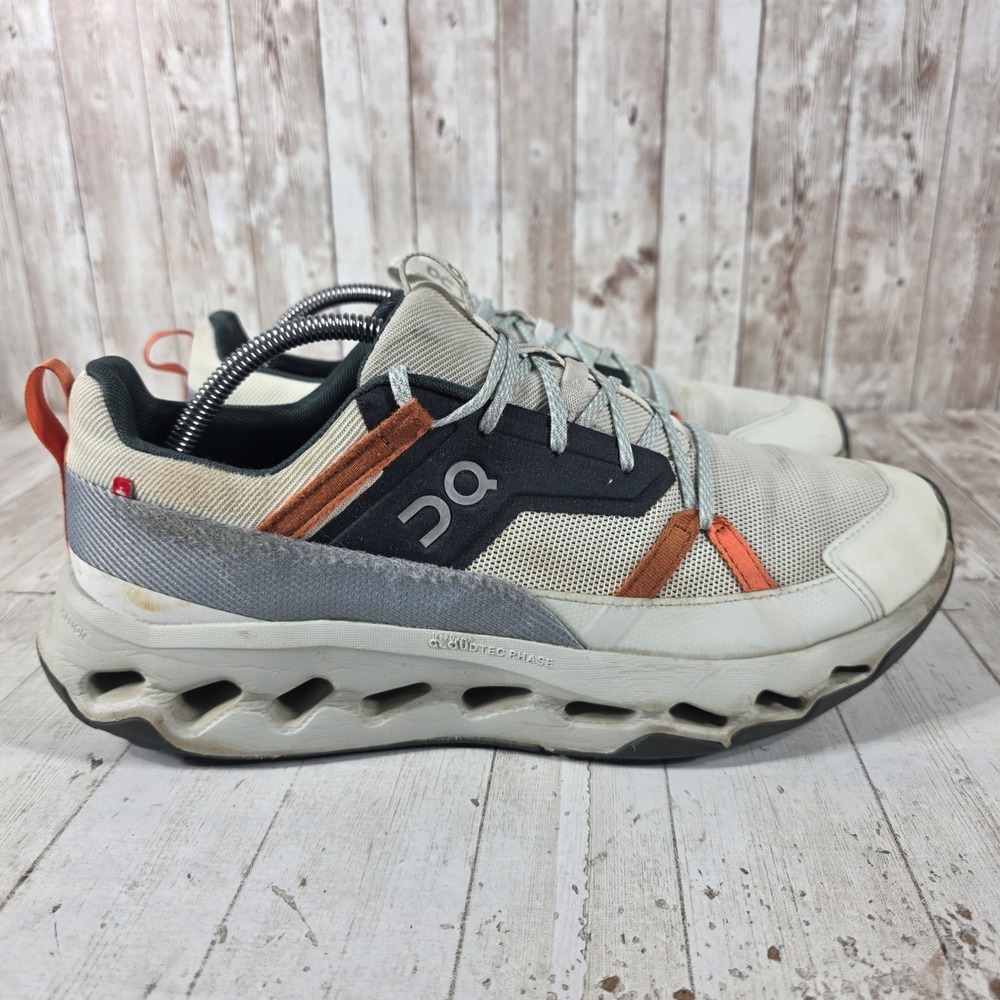 On Cloudhorizon Mens Ivory Orange Black Trail Hiking Shoes 3ME10032306 Size 11